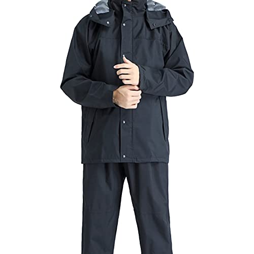 Traje Impermeable para Hombre y Mujer, Talla L Negro miniatura 1