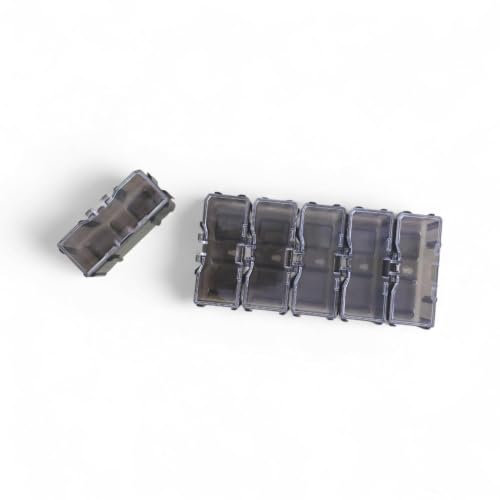 Image of Mayatra's Diecast Car Storage Display Box, 6 Compartments, Clear with Kraft Box