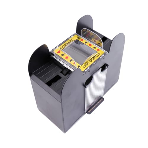 BESTonZON Electric Card for Poker Bridge Games Auto Card Machine Easy Push Button No Batteries Required