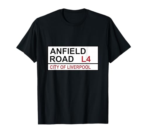 Liverpool Anfield Road Street Sign T-Shirt