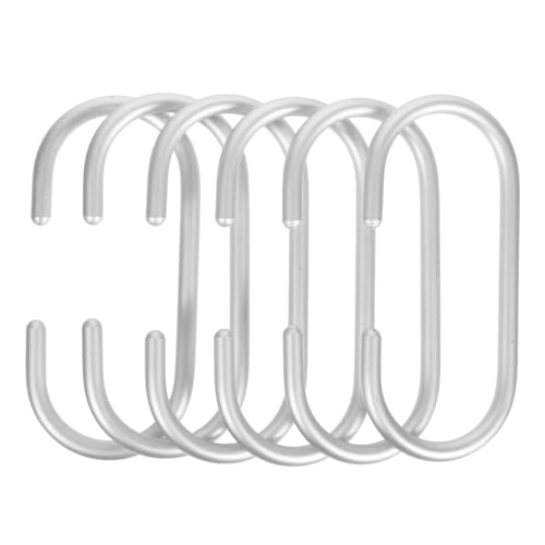 jojofuny Cintre Crochet en Alliage D'aluminium Argenté Lot de 6 Crochets pour Suspendre les Pantalons et Paquet pour Placard Solide et Gain de Place pour Décoration Intérieure