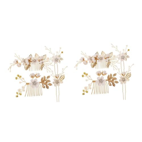 SOESFOUFU 8個 ブライダルヘアコーム パール wedding bride 装飾的な 花嫁のための結婚式の靴 ブライダルアクセサリー 結婚式用の髪飾り スーツ 花嫁櫛 ブライダル櫛 白い