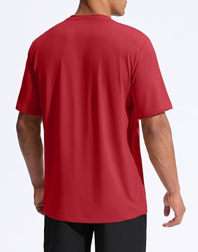 Image of G Gradual Men's Sun Protection Swim Shirt UPF 50+ Rash Guard Short Sleeve Quick Dry Water Hiking Workout Shirts for Men