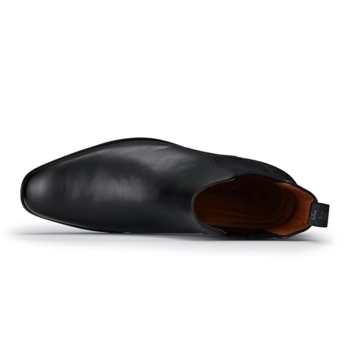Image of Polar Fox Men's Classic High-Top Chelsea Boot | Stylish Slip-On Ankle Boot for Dress, Casual & Formal Wear