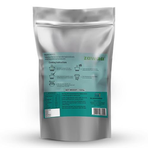 ZAWAA Foods Black Tapioca Pearls 1Kg | Perfect for Bubble Boba Tea, Milkshakes, Smoothies & Desserts | Soft & Chewy Boba | Includes 10 Eco-Friendly Paper Straws