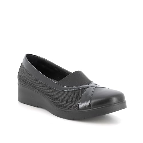 Bottes Enval Soft femme cuir noir chaussures confortables D.Amalia