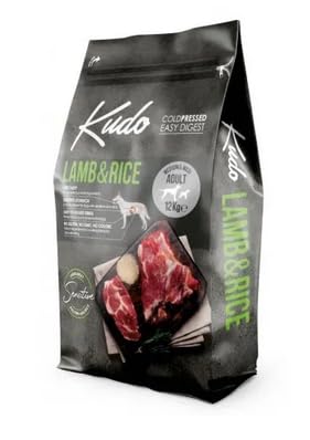 Kudo crocchette per cani low grain pressate a freddo con Agnello. 12kg
