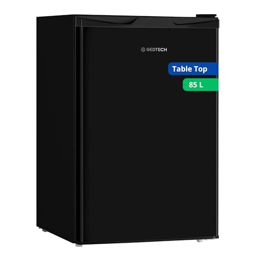 GEDTECH Réfrigerateur Table Top de 85L GTOP93BL avec compartiment congélation - Classe E