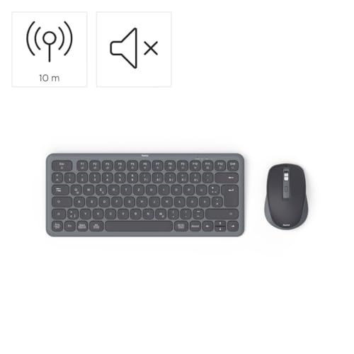 Teclado y ratón multidispositivo Bluetooth pequeño con teclas silenciosas 2