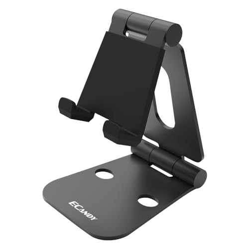 Adjustable Cell Phone Stand, Foldable Portable Phone Holder Cradle Dock for Desk, Desktop Tablet Stand