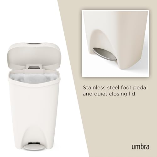 Caneca de basura de cocina Umbra Brim 50L con tapa miniatura 4
