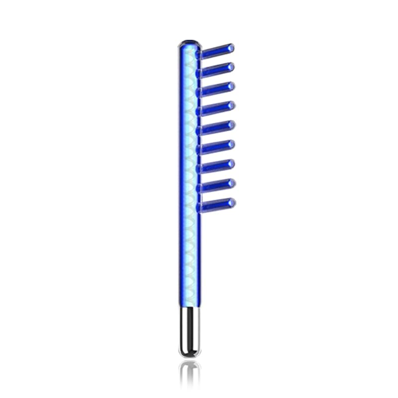 Electrode Wand Glass Tube Handheld Spare Parts for Hi Frequency Comb Tube (red)