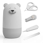 Baby Nail Clippers Set with Cute Case, Infant Fingernail and Toenail File Kit for Newborn Manicure and Pedicure, New Mom Grooming Gift