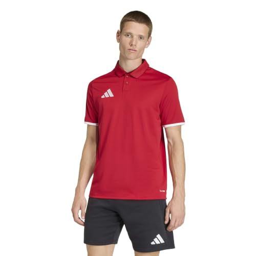 adidas Herren Entrada26 Polo Shirt, Team Power Red 2/White, M Tall – Ansicht 2