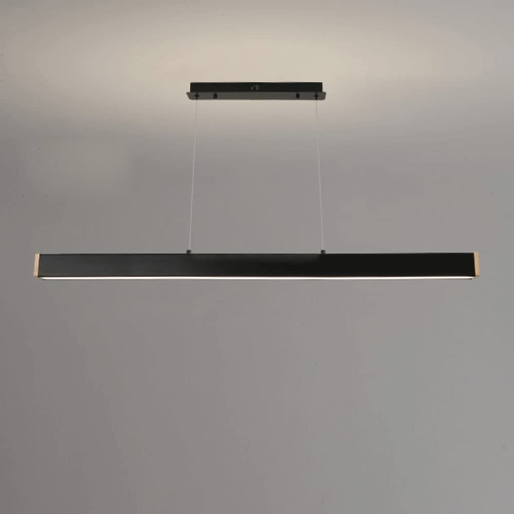 Lámpara colgante lineal LED de tira larga en metal y acrílico 4500K