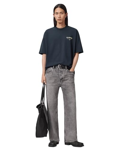 Image of AllSaints Men's Underground Oversized Short Sleeve Crew Neck Shirt