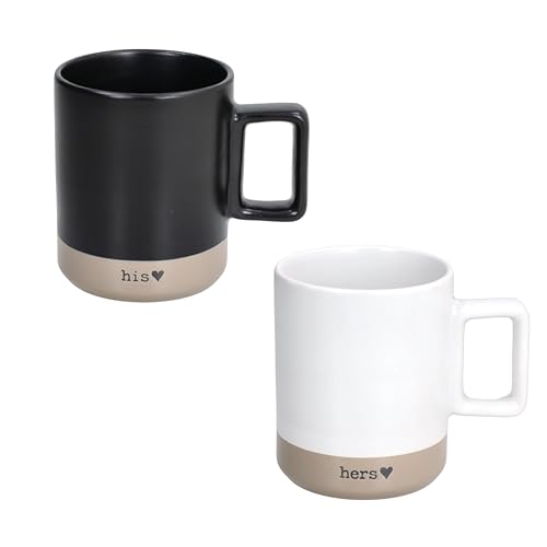 Tognana, Confezione 2 Mug 400 Cc You & Me, Stoneware, Multicolor