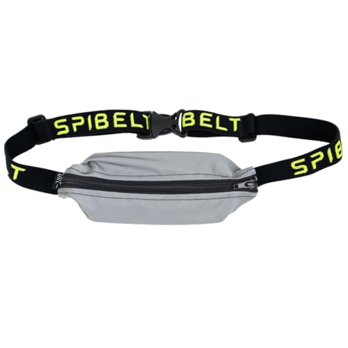 Image of SPIbelt Running Belt Original for Women Men, Phone Holder for Running, Running Fanny Pack, Holder for Phone, Running Waist Pack, Adjustable Waist, [Fits All Phones]. Reflective with Black Zipper