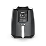 Ninja AF100C Air Fryer, 4-Qt Capacity, Non-Stick, Air Fry, Roast, Reheat, Dehydrate, Charcoal Grey (Canadian Version) - Perfect for Nutritional Cooking with Air Fryer Accessories