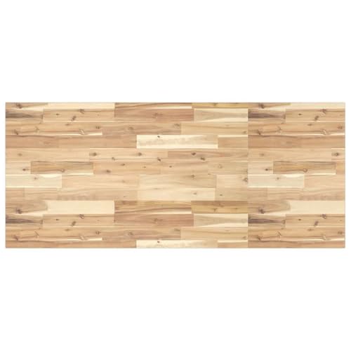 vidaXL Tablero Escritorio Madera Maciza Acacia sin Tratar 140x60x2 cm, encimera, encimera de baño, encimera de Garaje, encimera de Cocina