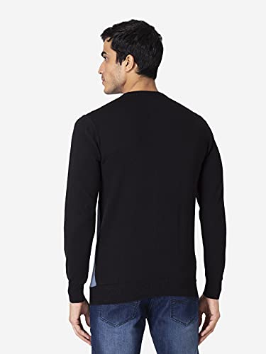 Image of Allen Cooper Colorblock Sweater for Men