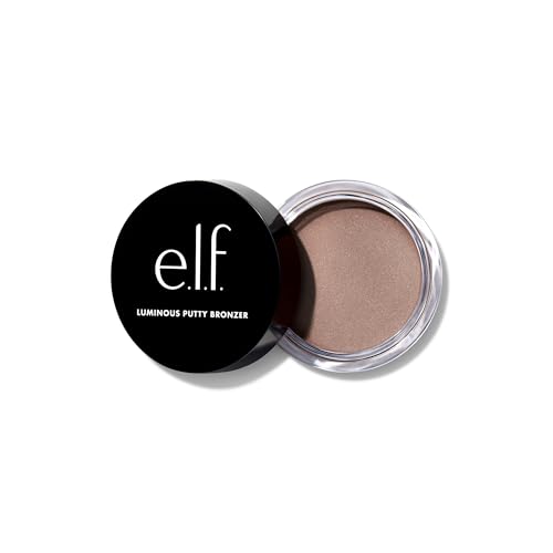 e.l.f. Luminous Putty Bronzer, Leichter Putty-to-Powder Bronzer Für Ein Strahlendes, Leuchtendes Finish, Hochpigmentiert, Vegan & Tierversuchsfrei, Vacay Mood, 10 g