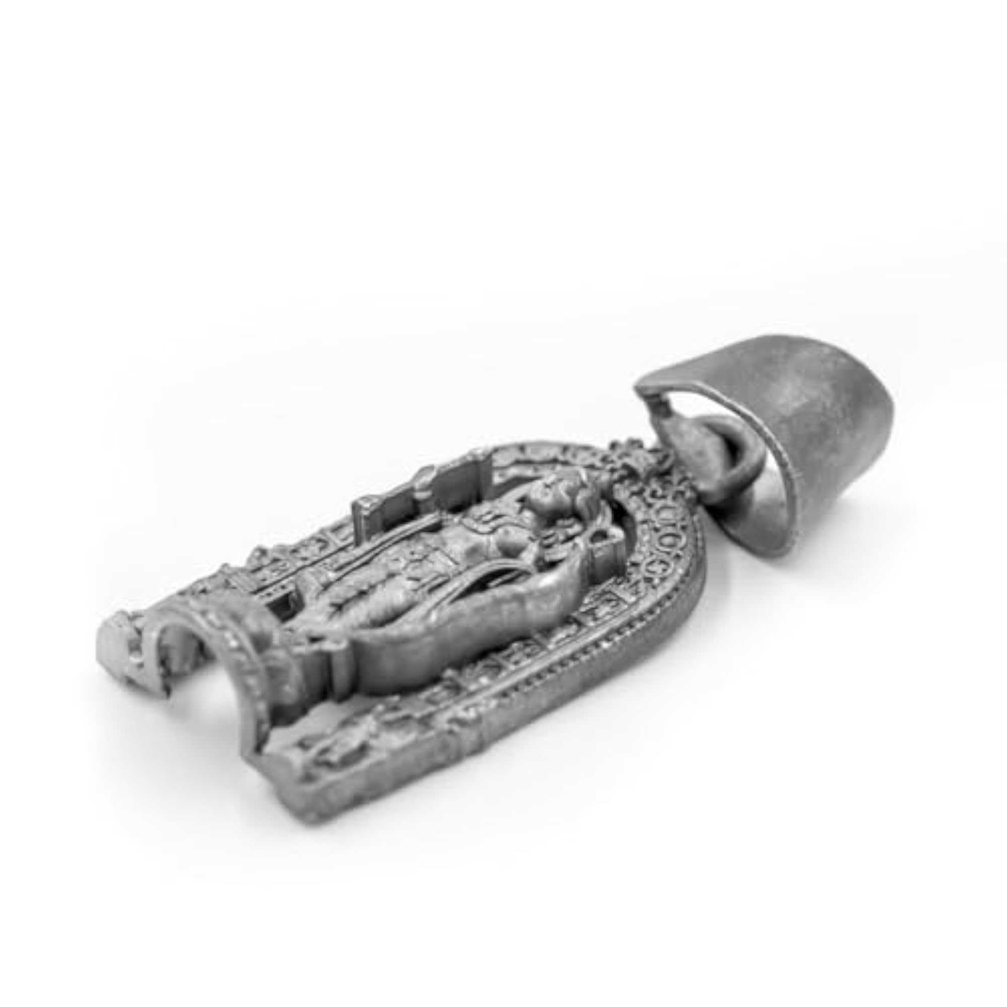 925 Sterling Silver Matte Oxidized Lord Rama Pendant