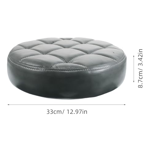 Tabouret Rond Faux Cuir Coussin Mousse Siège de Bar Moderne Facile - 3