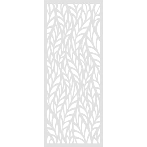 Image of 29 3 /8 inchW x 74 3 /8 inchH x 3 /8 inchT Ortonville Decorative Fretwork Wall Panels in Architectural Grade PVC