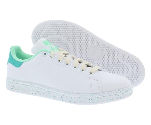 Image of adidas Stan Smith Mens Shoes Size 7.5, Color: Cloud White /Mint Rush /Pulse Mint-White