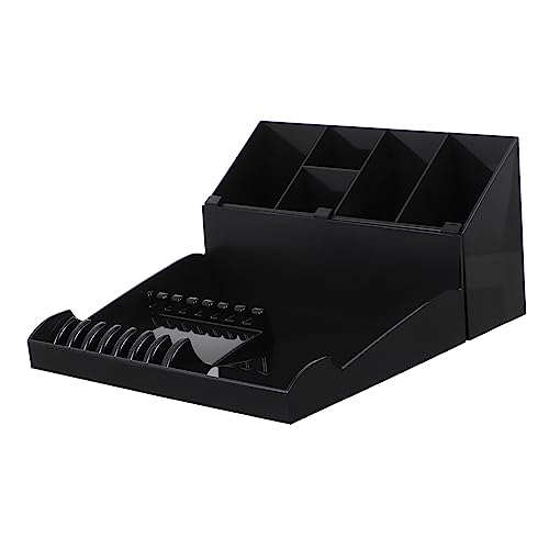 HAMPPLIES Scissor Comb Holder Storage Box Hairdressing Tools Organizer Tray for Salon Accessories Durable Compact Design for Professional Barbers and Stylists