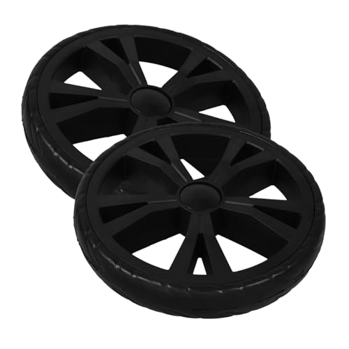 Roues de chariot shopping en plastique robuste compatibles poussettes de marché