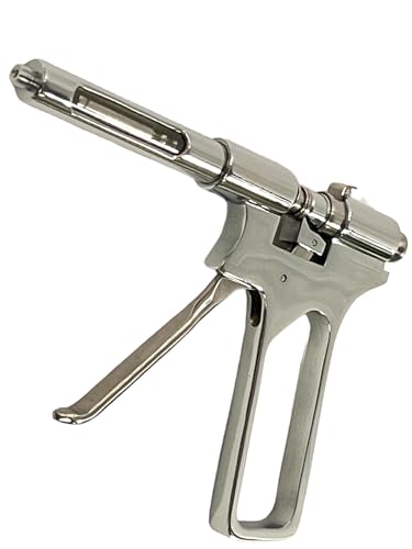 Implant Anesthetic Gun Style Dental Syringe 1.8cc Capacity - German Stainless Steel - Dental Intraligamental Tool (1 Piece)