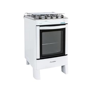 Fogão Piso 4 Bocas Esmaltec Acendimento Automático Branco Bivolt - Ágata