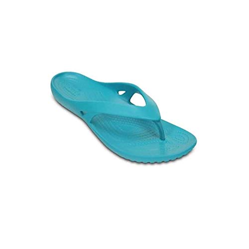 Image of Crocs Turquoise Flip-Flops - W4 (202492-440)