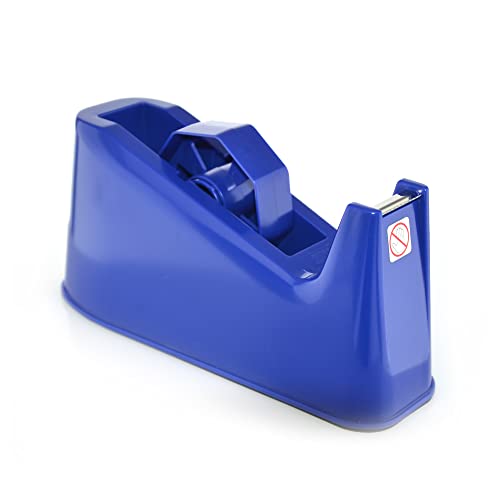 Dispensador de Cinta Adhesiva de Sobre Mesa (Apto 66 o 33 mts) - REF 0501A- Alto peso, Gran Calidad y Duración. (Azul)