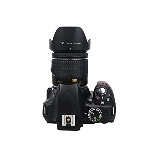 JJC Punta Reversible para Lente Bayoneta Compatible con Nikon AF-P DX Nikkor 18-55mm F3.5-5.6G VR y AF-P DX Nikkor 18-55mm F3.5-5.6G Lente para Cámara Nikon D3500 D5600 D7500 Reemplazo para Nikon HB-N106 miniatura 4