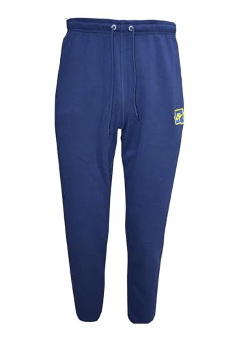 Nike Pantalon Manchette Bleu/jaune FZ0766 Streetwear Confortable avec Chevilles Côtelées