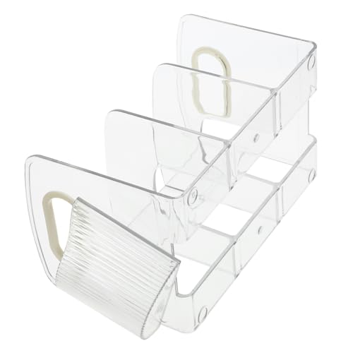 Happyyami Compact Desktop Storage Rack File Organizer Document Holder Bookshelf and Magazine Stand for Office
