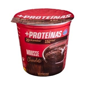 Mousse sabor chocolate +Proteínas Hacendado 20 g proteínas Bote 200 g Pack 2