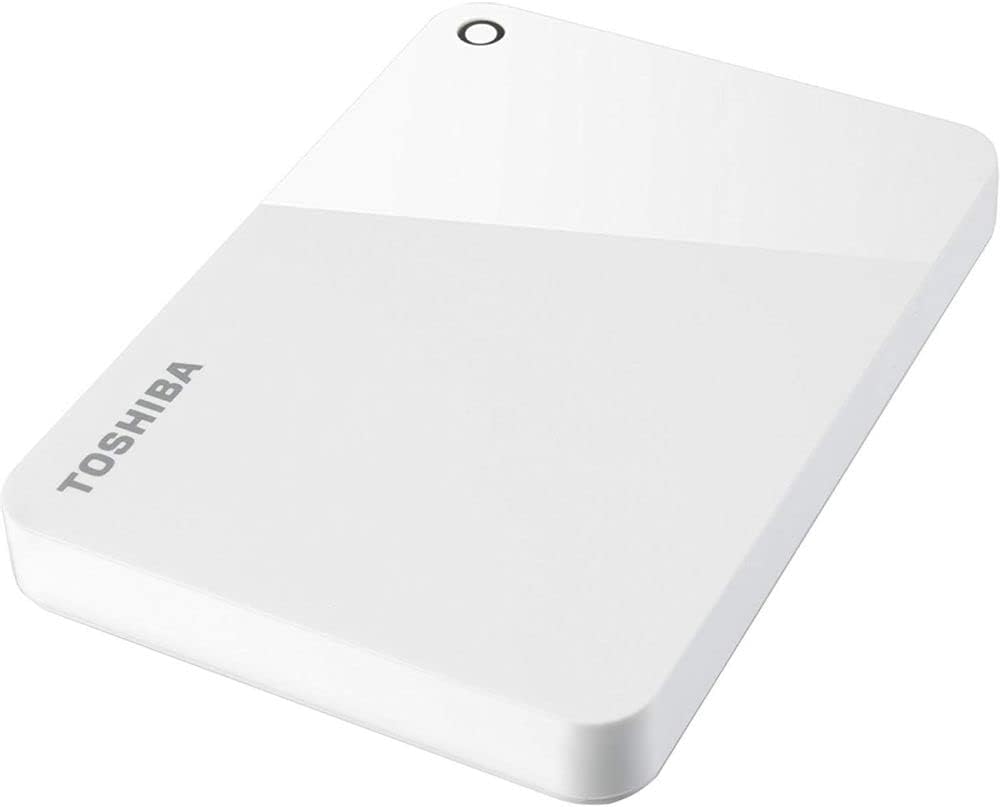 Toshiba Canvio Advance 1TB Portable External Hard Drive USB 3.0, White (HDTC910XW3AA)