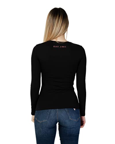 Guess T-Shirt Donna LS CN Floria Tee m Nero