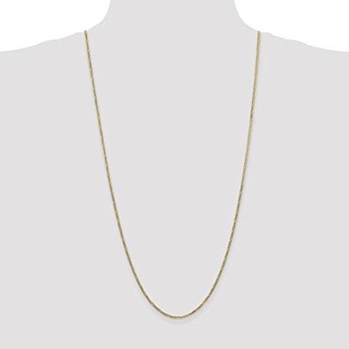 10k Yellow Gold 1.75mm Figaro Chain Necklace Pendant Charm Fine Jewelry For Women Gifts For Her - Image 3