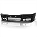 Front Bumper Body Kit & Insert Grille Assembly Fit For 1992-1998 BMW E36 3-Series M3 Style Replacement Front Bumper Cover Lip & Grill Kit Matte Black