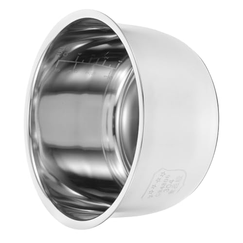 GRADENEVE Olla Interior para Arrocera Acero Inoxidable Resistente y Antiadherente Repuesto para Cocina Eléctrica Accesorio Versátil para Cocinar Arroz Familiar