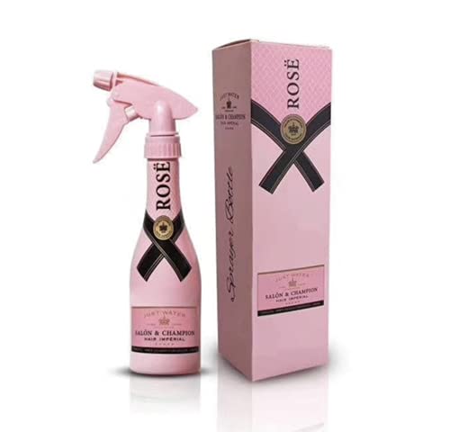 Pink Hairspray Bottle 280 ml - Moet Champagne Hairdressing , Fine Mist , Water Spray Bottles, Salon Barber Tools