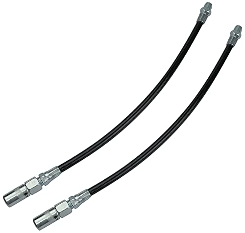 AERZETIX - C50137 - Lot de 2 - Tuyau Flexible Embout pour Pompe à Graisse - Longueur 300mm - système Outil de Lubrification - Max 45 Mpa