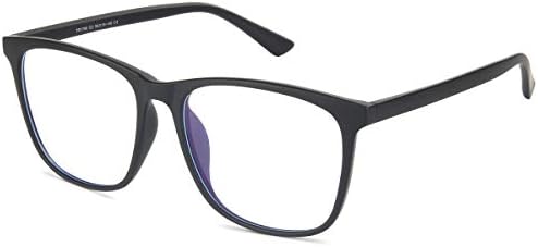 livho Blue Mild Blocking Glasses Pc Gaming Eyeglasses Body, Anti Eye Pressure UV Filter Lens (Matte Black)