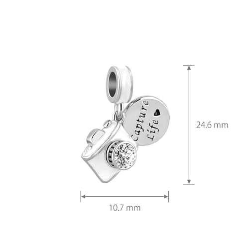 Capture Life Travel Vintage Camera Charm Compatible With Pandora Charms Bracelets3