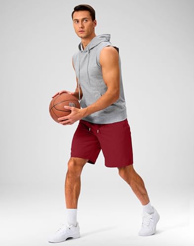 Image of Soothfeel Men's Running Shorts with Zipper Pockets 9 inch / 7 inch / 5 inch Quick Dry Eight Basketball Gym Workout Athletic Shorts